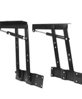 Lift Up Coffee Table Mechanism Kit With Hydraulic Hinge Lifting Frame For Furniture, heavy duty steel top lifter, black metal frame