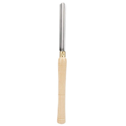 Front view: 22mm HSS roughing gouge lathe chisel with wooden handle for wood turning