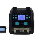 Slick Dual Pocket Money Counter With Real Deal Fake Bill Scanner For No Sweat Cash Sorting and display showing 101 notes counted.