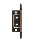 Heavy Duty Rotating Concealed Hinges 2 Pack With Screws For Furniture Cupboard And Cabinet Doors, 83x24mm Multi Hole Mount, bronze hinge