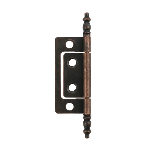 Heavy Duty Rotating Concealed Hinges 2 Pack With Screws For Furniture Cupboard And Cabinet Doors, 83x24mm Multi Hole Mount, bronze hinge