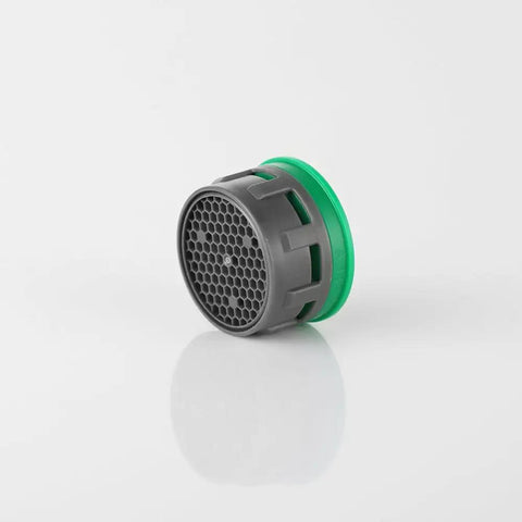 Side view of Must Have 1.5 GPM Faucet Aerator Replacement Pack With Flow Restrictor Inserts For Kitchen And Bathroom, 5 Pack FAN15P5