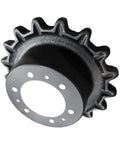 Heavy Duty Drive Sprocket 33120150 For JCB Track Loaders 180T 190T 1110T showing a solid steel design for direct replacement.