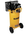 Heavy Duty 25 Gallon Vertical Air Compressor With 2 Hp Oil Lube Belt Drive Motor Portable Workshop Beast Pumping 200 Psi on wheels.