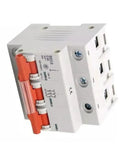 1 Piece 3 Phase Miniature Circuit Breaker MCB 3 Pole C Curve D Curve for 80A 100A 125A with rugged design and compact size.