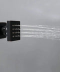 2 Inch Brass Square Massage Shower Body Sprayer Jets In Oil Rubbed Bronze Set Of 6 With Dope Adjustable Spray