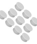 Heavy Duty Silicone Snap In Locking Hole Plugs Waterproof Flush Mount Rubber Panel Seals And Bulkhead Covers 17mm Diameter Gray Pack Of 10