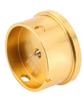 Premium Aluminum Watch Movement Base Repair Stand For 2892 And 2824 Movements, Gold Tone, close-up view showing details.