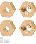 Hexagonal aluminum pieces part of Durable Aluminum Steering Knuckles And C Hubs Upgrade Kit For One Twenty Fourth Scale Losi Micro Buggy