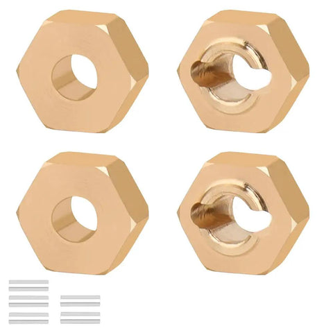 Hexagonal aluminum pieces part of Durable Aluminum Steering Knuckles And C Hubs Upgrade Kit For One Twenty Fourth Scale Losi Micro Buggy