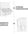 50 Pack White Plastic Shelf Support Pegs For Cabinets And Living Room Shelves, sturdy construction and smooth surface design.