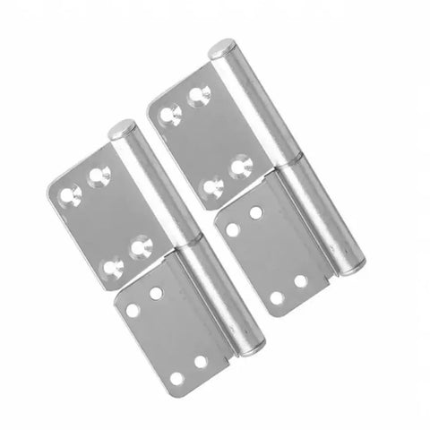 2pcs Thickened Aluminum Alloy Non Punch Sandblasting Door Hinge Set for cabinet doors and room doors, adjustable tension