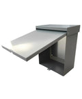 Heavy Duty 10x8x6 Inch Metal Outdoor Electrical Box IP66 Waterproof Lockable Enclosure Built With 1.5mm Cold Rolled Steel Plate Heavy Duty Construction Rust Resistant Weatherproof Junction Box With Locking Lid For Outdoor Electrical Installations, open lid view