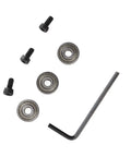 Heavy Duty Steel Bearing Kit For Milling Cutter Head Three Upper Dust Proof Bearings With Metal Guards Includes Installation Screws And Hex Wrench Durable Milling Hardware