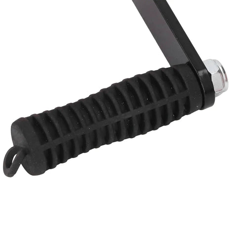 Heavy Duty Drywall Holder And Gypsum Sheet Carrier Featuring An Ergonomic Handle designed with a textured black rubber grip.