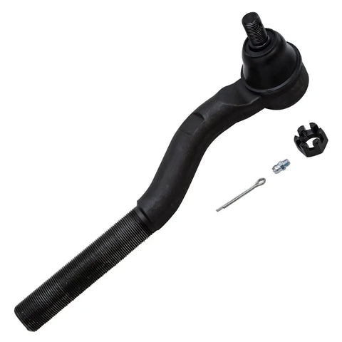 Front Outer Tie Rod End Set For Jeep Wrangler 2007 Through 2017 JK Without Drag Link Includes Two Outer Ends With M25x1.5-6g Thread For Reliable Steering Upgrade, black steel tie rod end with nut and cotter pin