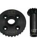 GROM 1 18 Scale 4WD Helical Front Gear Set 30T 12T Diff Ring And Pinion Steel CNC Machined components displayed.