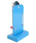 Vertical Acoustic Electricity Science Lab Kit For Students With Durable PVC Materials Hands On Electromagnetism And Sound Experiments For Kid Friendly School Physics Classrooms blue upright component with metal elements