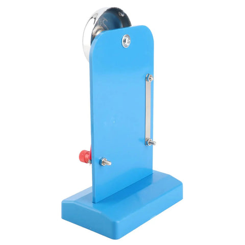 Vertical Acoustic Electricity Science Lab Kit For Students With Durable PVC Materials Hands On Electromagnetism And Sound Experiments For Kid Friendly School Physics Classrooms blue upright component with metal elements