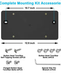 Rear License Plate Bracket Holder For Audi 2002 To 2024 A3 A4 A5 A6 A8 S3 S4 S5 S6 RS RS3 RS4 RS5 RS6 S8 Q3 Q5 Q7 Q8 SQ5 No Drill Mounting Kit accessories displayed