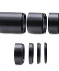 7-piece DSLR Macro And Astro Photography Extension Tube Kit with 3-55mm spacers, M42x0.75 threads, black finish