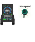 24V-72V E Bike LCD Display With 4 Inch Vertical Screen, Model 818 Electric Bike Meter; waterproof feature detail visible