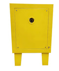 Heavy Duty Bench Welding Rod Oven With Digital Control Panel And Rock Solid Insulation For Pros Who Want No Nonsense Electrode Drying And Moisture Protection 220 Volt Power And Battle Ready Build For The Daily Grind, front view, yellow exterior.