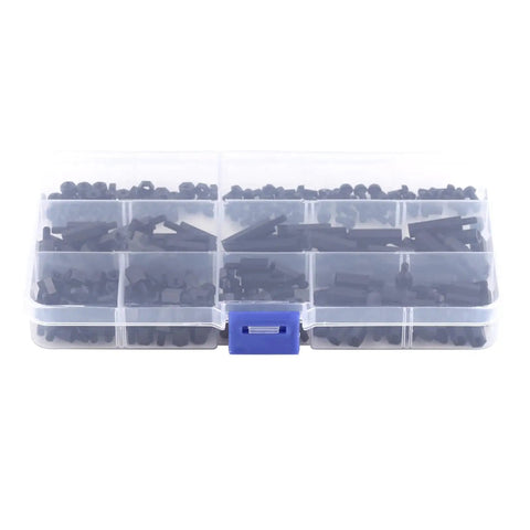 250 Piece Nylon Separation Spacer Set For PCBs, Acid Resistant Insulation, Hexagonal M3 Spacers, Male And Female Type A Columns, Durable PA66 Nylon Pro Grade For Reliable Electronics Assembly in organizer box