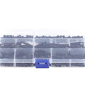 Long Lasting Nylon Standoff Spacer Kit With Male And Female Threads, Anti Signal Interference Hex Pillars For Circuit Board Mounting, No Slip Design, 250 Pc Bulk Pack Includes Nuts And Screws, Great For Chip Thermal Channels in storage box