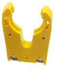 Rock Solid Shop Grade CNC Spindle Tool Holder And Chuck Clamp With Hardened Alloy Steel Lock, yellow clamp for precise tool locking.
