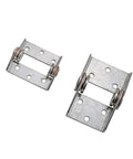 Damping torque hinge, stainless steel, industrial pivot door hinge, set of 2