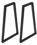 Beefy 14 Inch Trapezoid Metal Table Legs Heavy Duty Desk Furniture DIY Sturdy Support For Coffee Tables Benches Chairs Side End Tables Black Set Of 2 Anti Rust Powder Coated Finish Built To Last