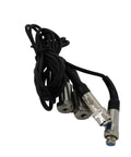 Three Channel Digital Vibration Meter Kit For On The Go Vibro Testing With Three Probes For Velocity, Acceleration, And Displacement, Includes USB Data Cable And Software, black probes