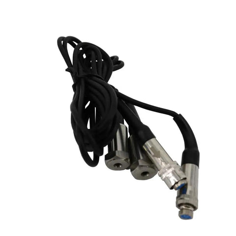 Three Channel Digital Vibration Meter Kit For On The Go Vibro Testing With Three Probes For Velocity, Acceleration, And Displacement, Includes USB Data Cable And Software, black probes
