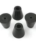 Sturdy 16 Piece Rubber Chair Leg Protectors Glide Pads That Keep Your Floors Pristine While Adding Smooth Roll Action To Office Chairs And Dining Seats Without Any Skid Drama, black rubber glides.