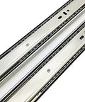 5 Pairs Of 14 Inch Full Extension Drawer Slides With Ball Bearing, Silent Side Mounted, Zinc Plated Cold Rolled Steel, 100 Lb Load Capacity