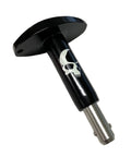 All In One Roller Skate Tool For Bearing Extraction And Installation with skull design, durable aluminum for 8mm bearings.