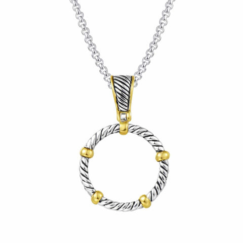 Double Rope Twisted Wire Jewelry Set With Gold Bar Enhancer Pendant 2mm Box Chain Necklace 45cm Plus 5cm Extension close-up