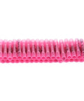 Hella Reliable Heat Shrink Wire Connectors And Electrical Terminals Assortment Kit With Flame Retardant Insulated Sleeves For Waterproof Auto Repair And Diy Wire Splicing Projects Including A Full 300 Piece Pack, pink heat shrink connectors arranged in a row.