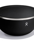 Heavy Duty Double Wall Insulated Serving Bowl With Tight Seal Lid Pro Grade Stainless Steel Food Container Keeps Your Meals Hot Or Cold No Sweat Solid Pick For Tailgates Campouts And Patio Hangs 3 Quart Matte Black view with lid closed