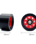 8 Pack 58Mm By 39Mm Indoor Quad Roller Skate Wheels For Speed Artistic Jam Rink And Rhythm Skates Arena-Ready PU Wear-Resistant