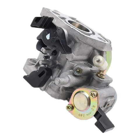 Close-up of a carburetor unit for Carburetor Gasket And Fuel Hose Kit For Titan TAC-2T 5.5HP 6HP 6.5HP 7HP replacement parts.