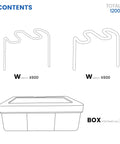 Diagram of 1200 Piece Stainless Steel Wave Shape Welding Staples Heavy Duty Auto Repair Kit with 0.6mm and 0.8mm staples