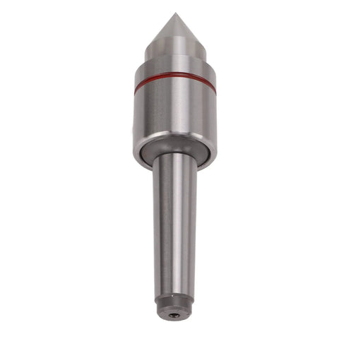 MT2 Live Center For Lathe Tailstock With 60 Degree Center Tip Triple Ball Bearing System, high carbon steel Morse Taper fit