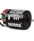 540 Brushed RC Motor 55T Waterproof for 1/10 Scale Crawlers, metal casing, direct solder tabs, side view