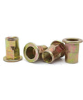 Top Notch Carbon Steel Flat Head Threaded Insert Nut And Hex Rivet for Heavy Duty Sheet Metal jobs shown in assorted views.