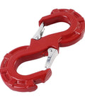 Heavy Duty Quick Release S Hook Tow Shackle 3 Eighths Inch Built Tough For Off Road Recovery 33000 Lbs Break Strength 11200 Lbs Working Load SUV ATV Pickup Truck Trailer Ready For Any Terrain And Heavy Haul red quick-release S-hook