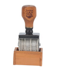 Smooth Operator Wooden Handle Roller Date Stamp Nifty Rubber Seal For DIY Craft Cards Planners And Scrapbooks Delivers Flawless Year Month Day Markings Every Time With Zero Hassle, wooden handle roller with date wheel
