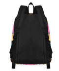 Back view of Lightweight Nylon Daypack With Insulated Lunch Box Cooler And Laptop Sleeve Fits 15.6 Inch, scratch resistant exterior