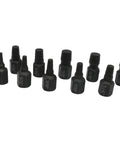 Harskiyer 10 Piece HSS Screw Extractor Kit And Bolt Remover Set For Stripped Or Broken Fasteners Easy Out Damaged Nut Driver Tools, 1/8-13/32